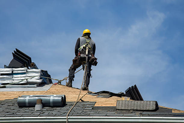 Professional Roof Replacement technician working in Burlingame, CA